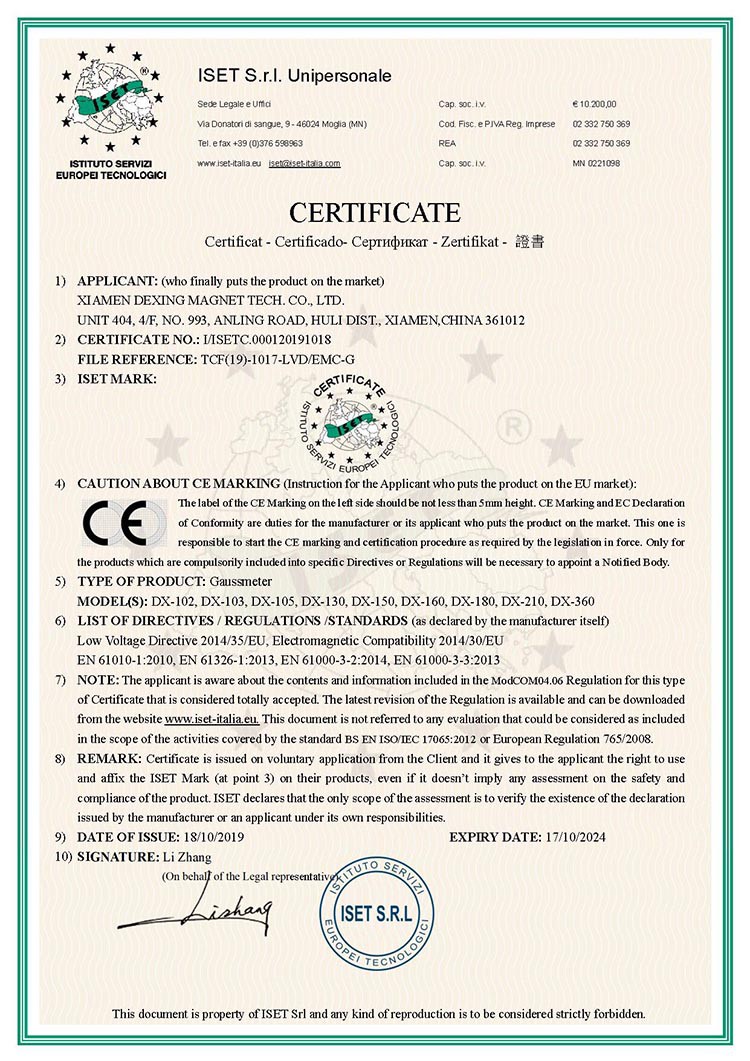 CE-Gaussmeter CE-Gaussmeter